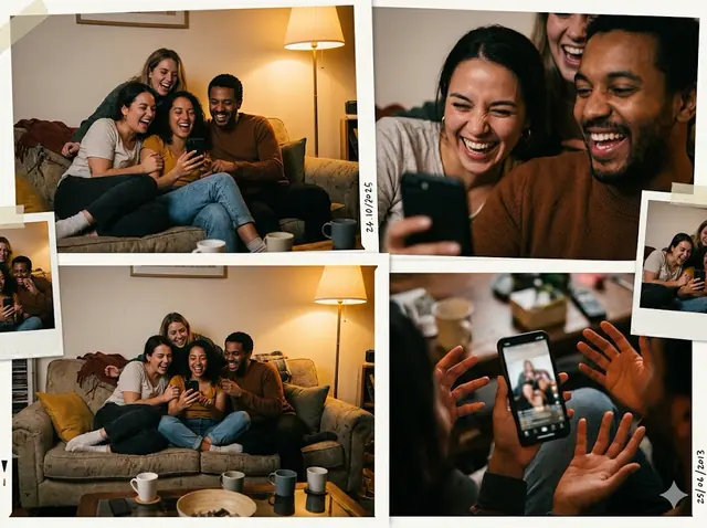 Friends laughing